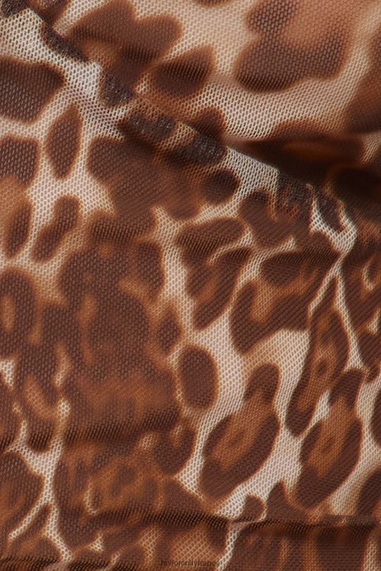 Hello Molly lionne amour mord cami léopard vêtements 40222H8458