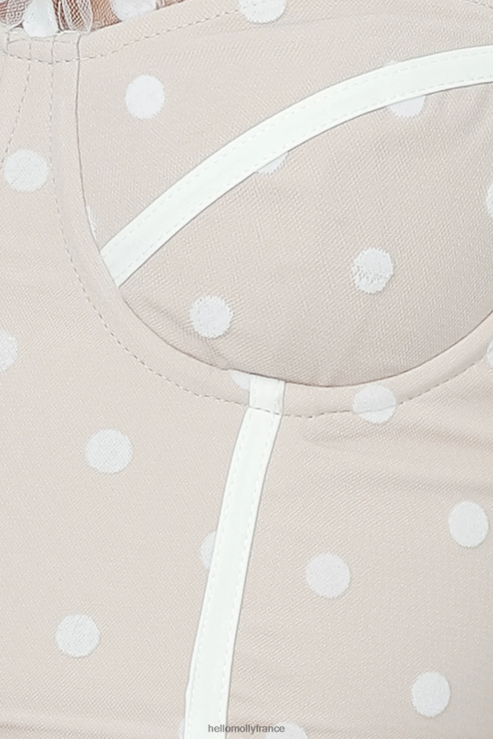 Hello Molly malibu coucher de soleil haut blanc vêtements 40222H8024