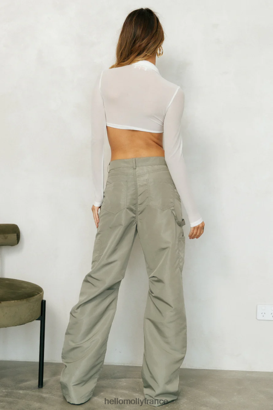 Hello Molly mode ne pas déranger pure crop blanc vêtements 40222H8225