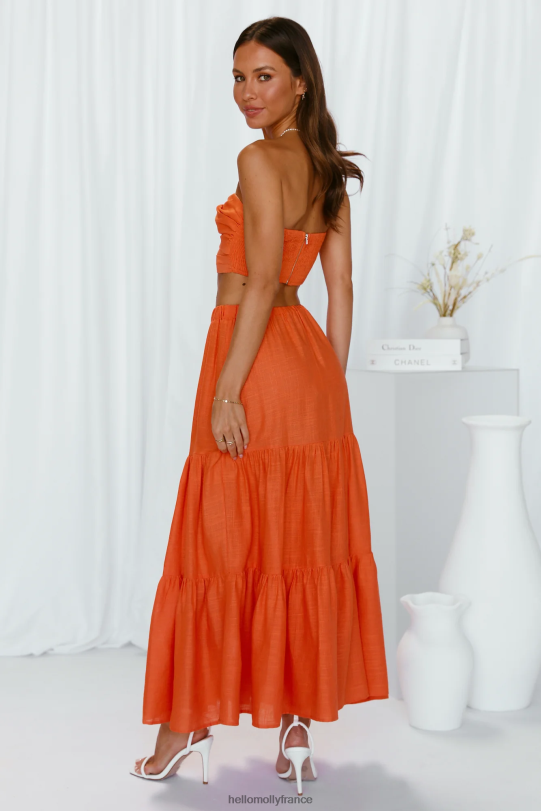 Hello Molly mots non écrits recadrer orange vêtements 40222H8349