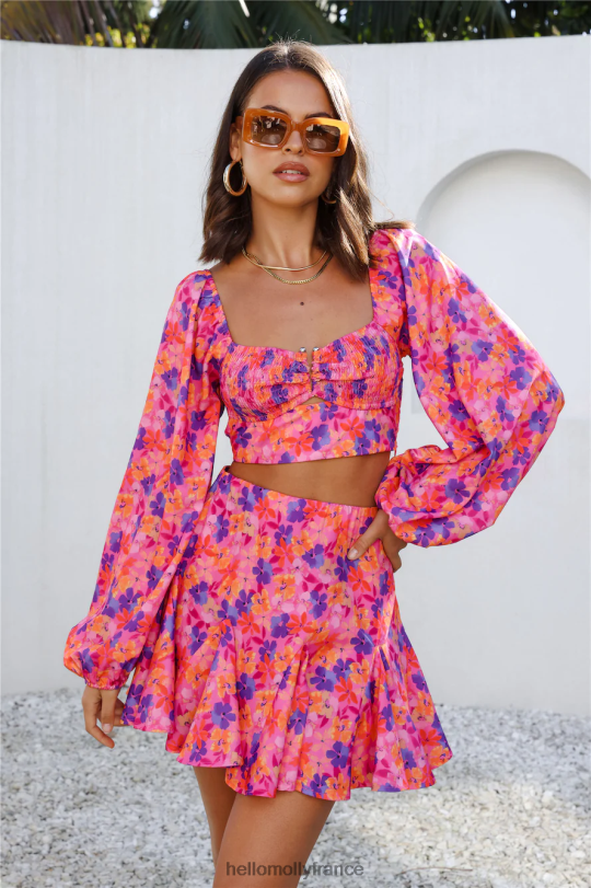 Hello Molly éperdument crop floral vêtements 40222H8116
