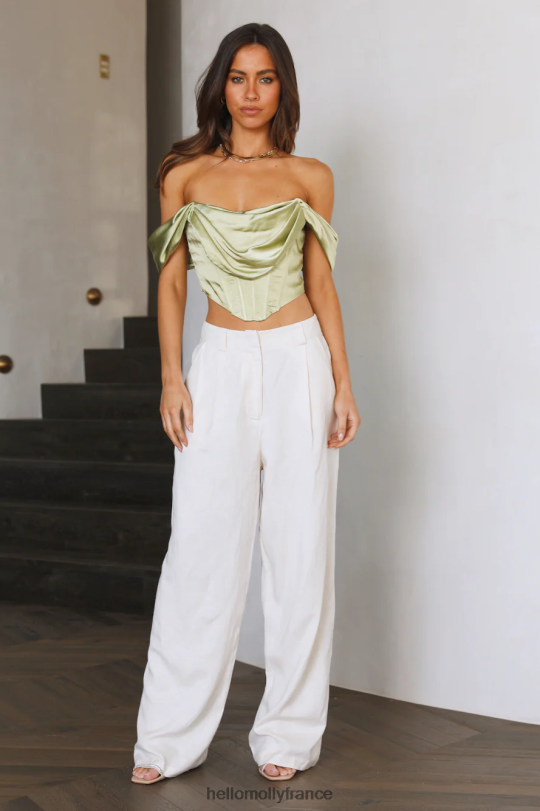 Hello Molly reine des affaires récolte vert vêtements 40222H8299