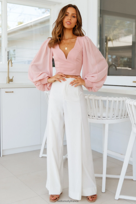 Hello Molly top court train de nuit blush vêtements 40222H8142