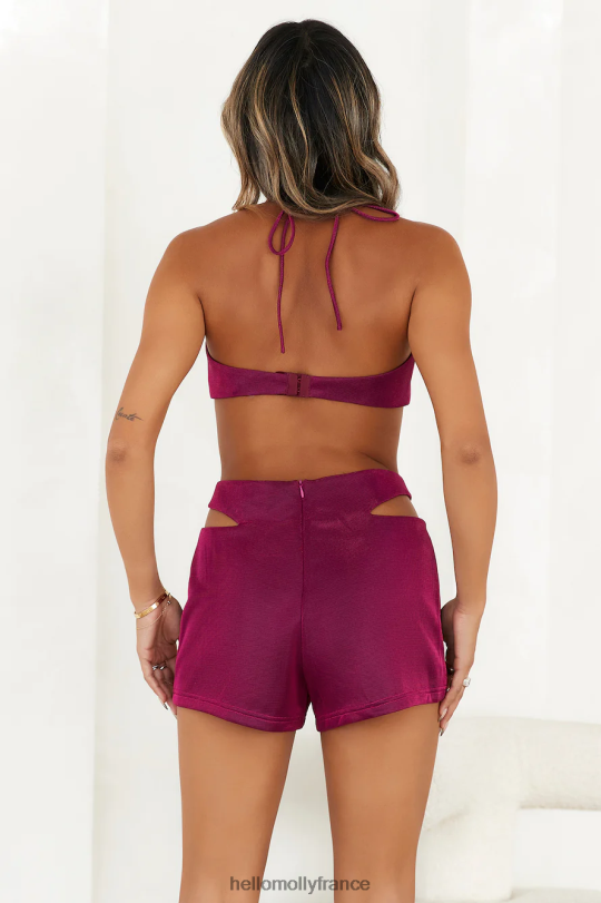 Hello Molly baie crop top lueur au clair de lune vêtements 40222H8774