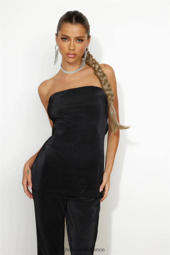 Hello Molly cover girl top noir vêtements 40222H8609