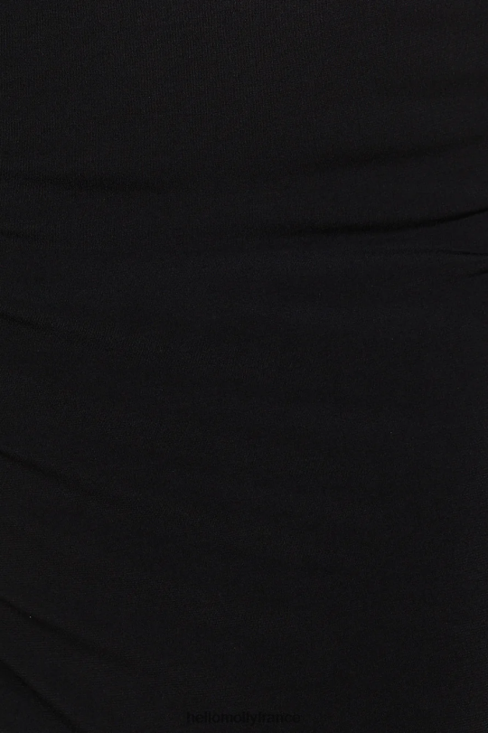 Hello Molly crop top fille élégant noir vêtements 40222H8812