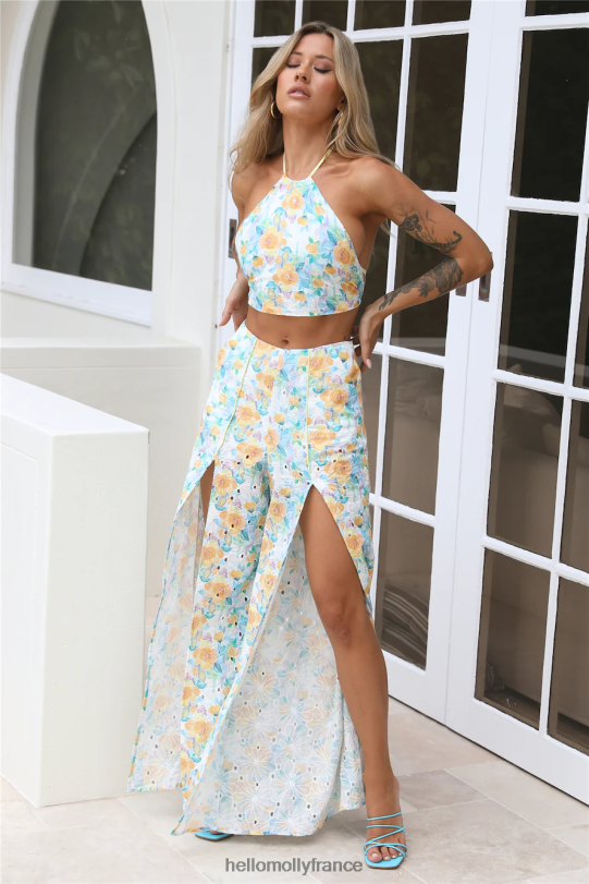 Hello Molly crop top fleuri pour débuts gracieux vêtements 40222H8762