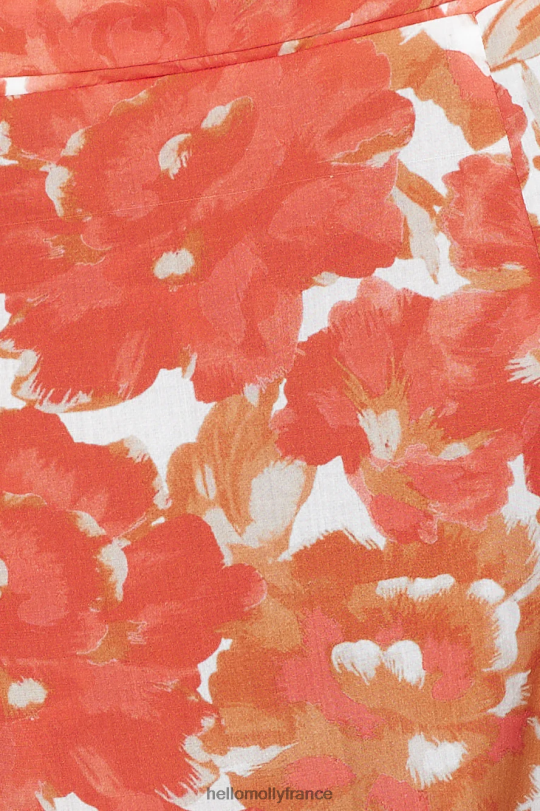 Hello Molly danser sous la lueur crop top orange vêtements 40222H8761