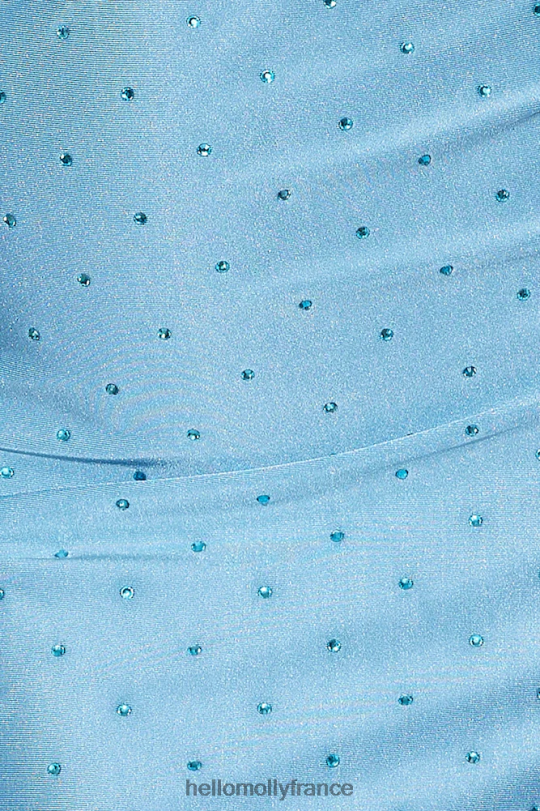 Hello Molly elle a le charme crop top bleu vêtements 40222H8630