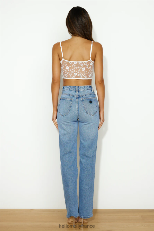 Hello Molly endroit de rêve crop top blanc vêtements 40222H8697