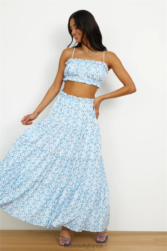 Hello Molly joli crop top de danse bleu vêtements 40222H8779