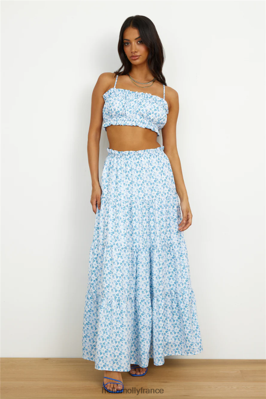 Hello Molly joli crop top de danse bleu vêtements 40222H8779