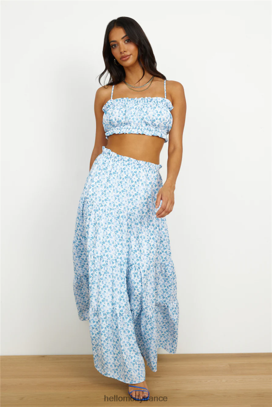 Hello Molly joli crop top de danse bleu vêtements 40222H8779