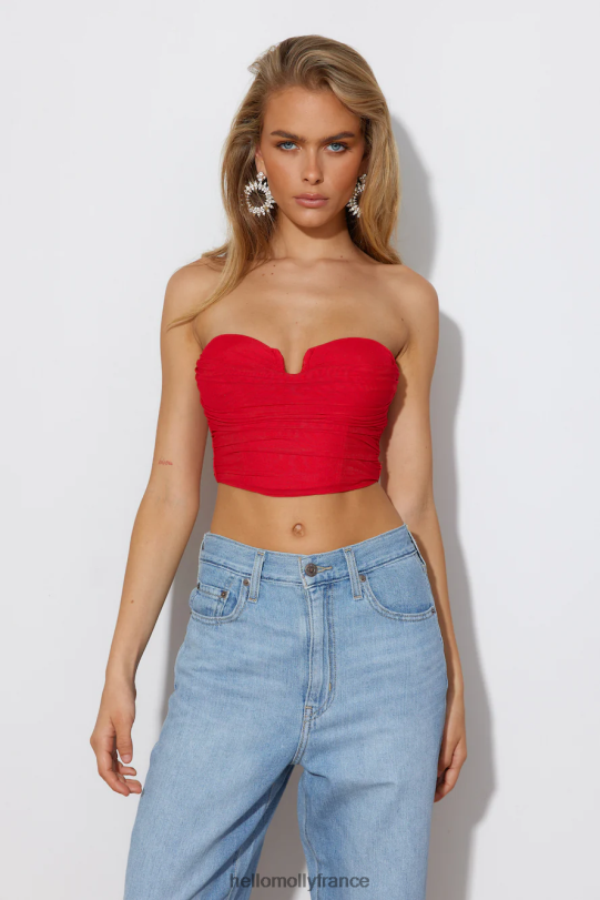 Hello Molly les temps du monde recadrent le rouge vêtements 40222H8665