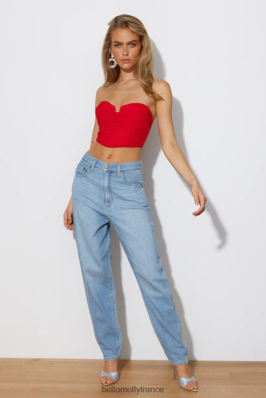 Hello Molly les temps du monde recadrent le rouge vêtements 40222H8665