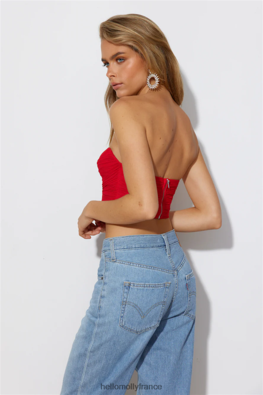 Hello Molly les temps du monde recadrent le rouge vêtements 40222H8665