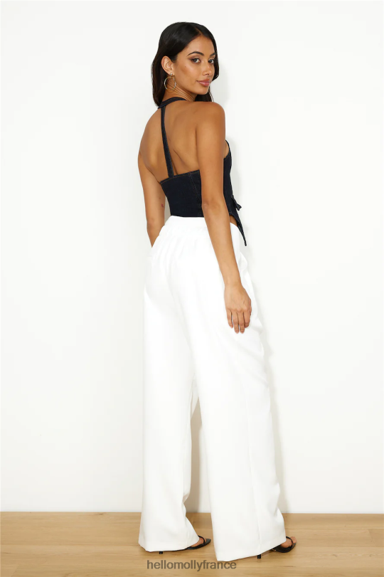 Hello Molly lioness nyc haut dos nu denim foncé vêtements 40222H8563