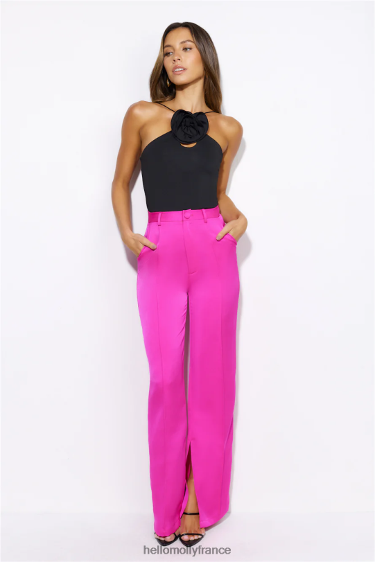 Hello Molly nuits de cocktails crop top noir vêtements 40222H8602