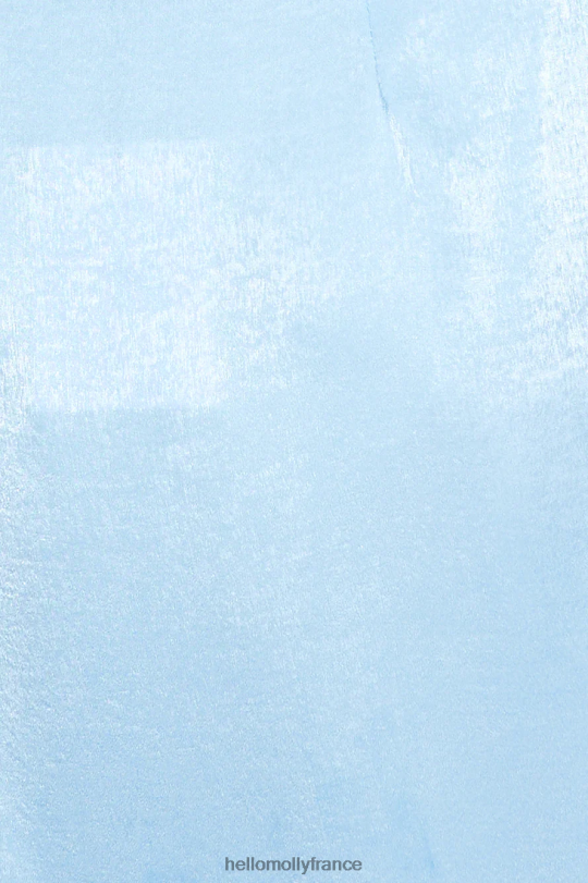 Hello Molly nuits en satin de soie crop top bleu vêtements 40222H8672