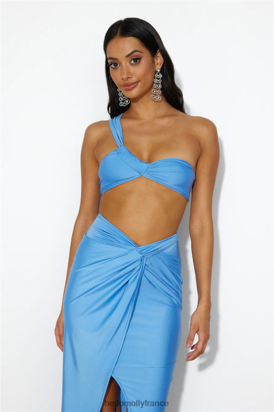 Hello Molly prêt pour goss crop top bleu vêtements 40222H8760