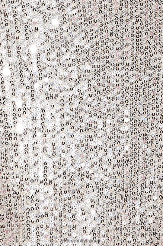 Hello Molly seulement le vôtre crop top argent vêtements 40222H8562