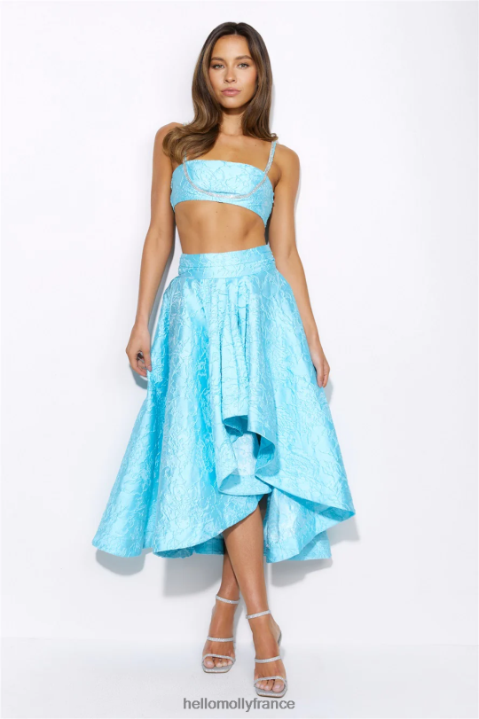 Hello Molly ton signe astrologique crop top aqua vêtements 40222H8809