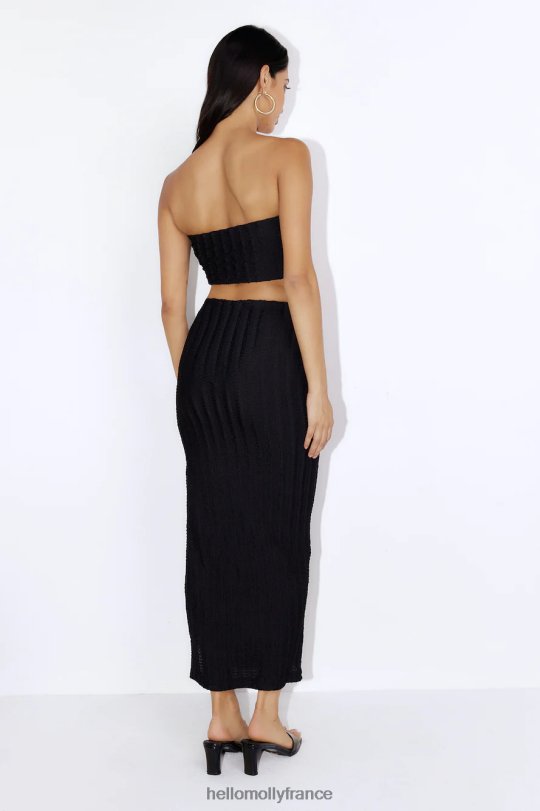 Hello Molly top court coupe assortie noir vêtements 40222H8816