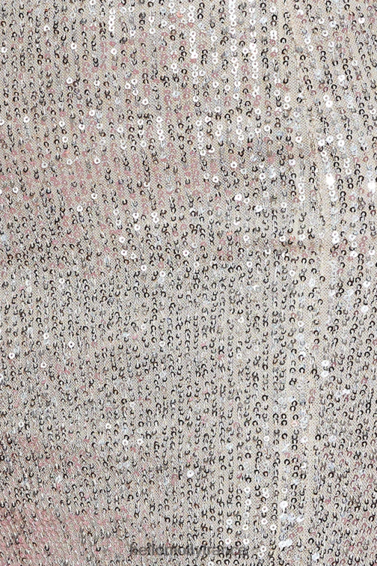 Hello Molly top court à sequins saupoudré de brillance beige vêtements 40222H8561