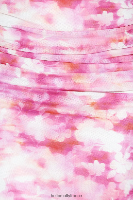 Hello Molly toujours amis - top court sans bretelles en maille rose vêtements 40222H8808