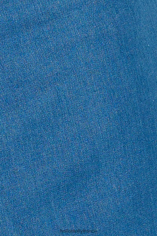 Hello Molly toujours le top court en denim avant-gardiste bleu vêtements 40222H8824
