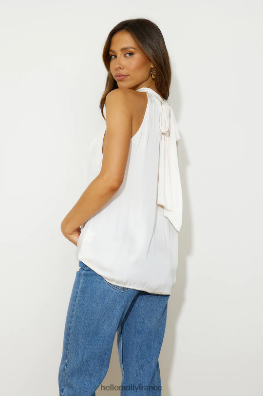Hello Molly travailler pour boire un dessus blanc vêtements 40222H8757