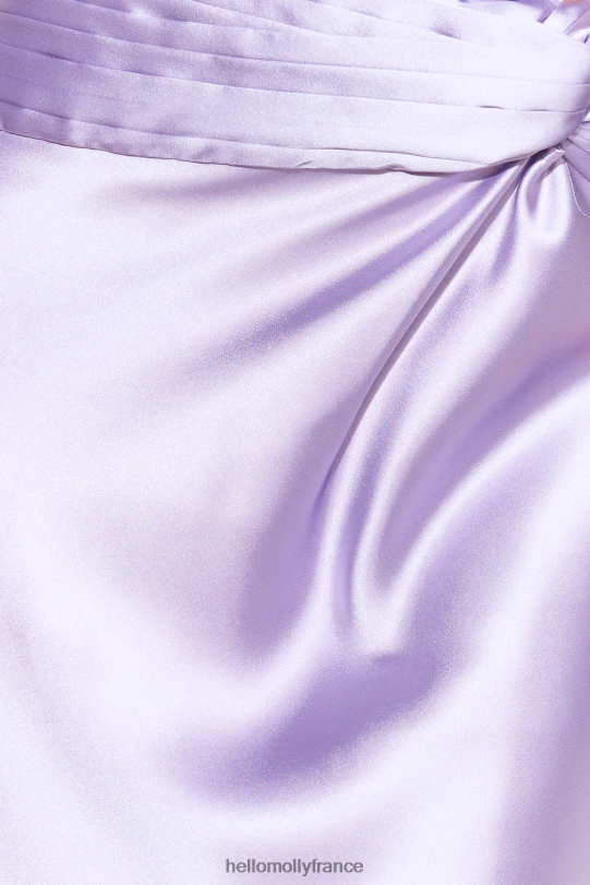 Hello Molly vips accepted crop top en satin lilas vêtements 40222H8649