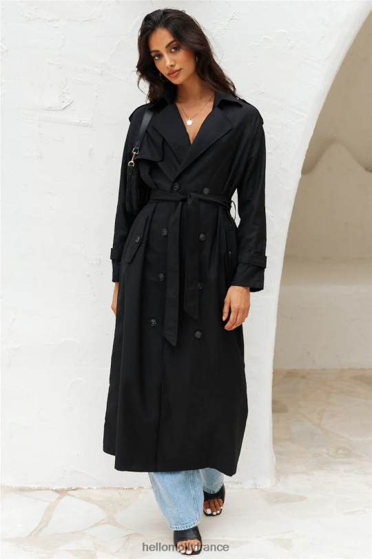 Hello Molly manteau long tranchée lionne onyx vêtements 40222H9352