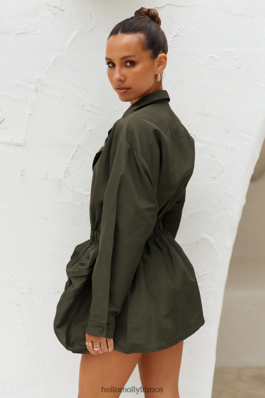 Hello Molly veste parachute lionne quentin vert jungle vêtements 40222H9351