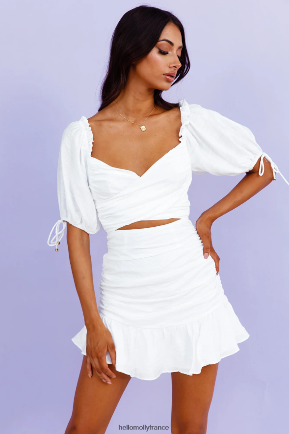 Hello Molly vêtements Move to my beat, robe blanche 40222H347