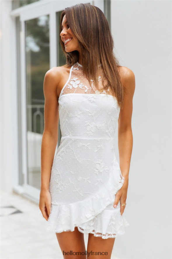 Hello Molly vêtements Obtenez la robe couronne blanche 40222H1601