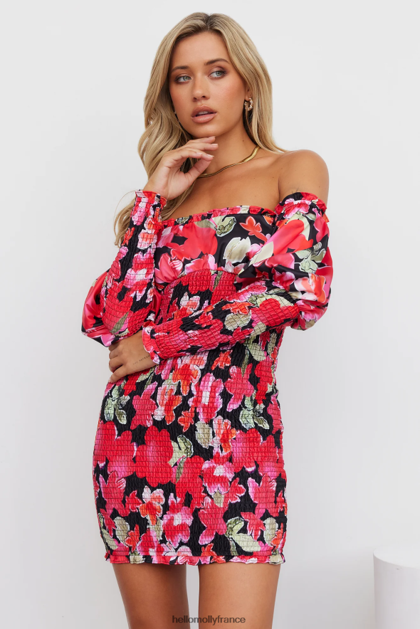 Hello Molly vêtements des roses sous la lumière du soleil robe florale 40222H3003