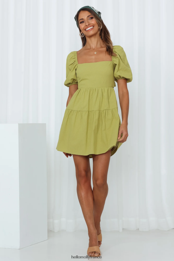 Hello Molly vêtements meilleure robe de week-end citron vert 40222H823
