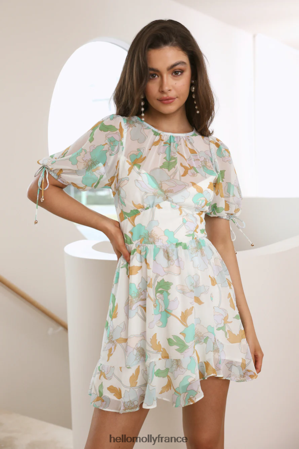 Hello Molly vêtements mini robe de plage verte 40222H2831