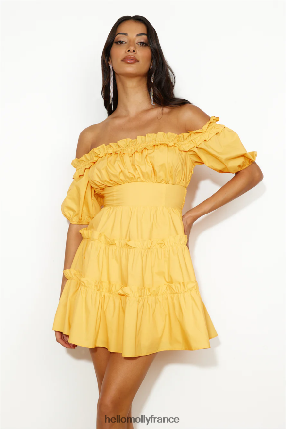 Hello Molly vêtements pop the question mini robe mangue 40222H2681