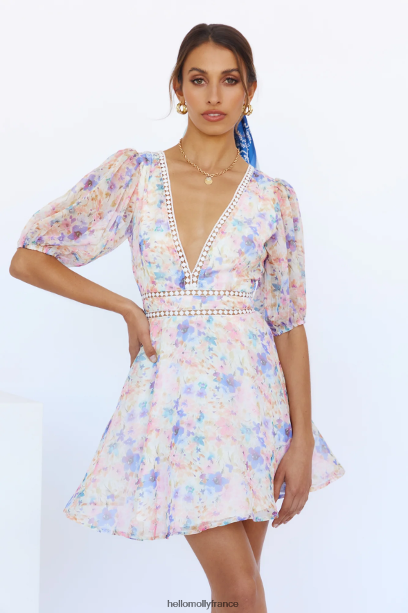 Hello Molly vêtements robe althaia bleue 40222H2192