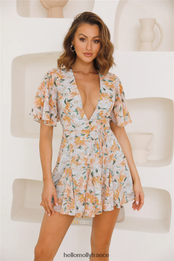 Hello Molly vêtements robe bleue du nouveau monde 40222H2834