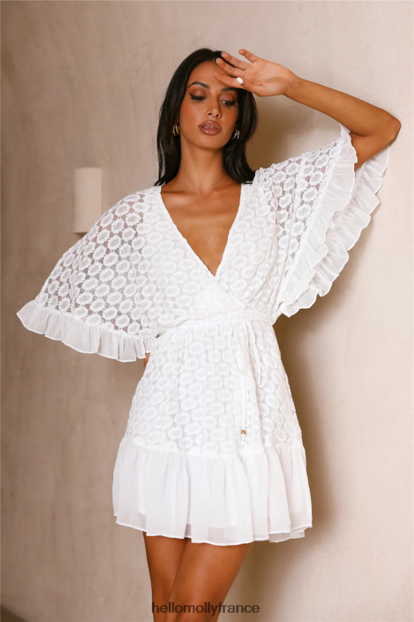 Hello Molly vêtements robe coeur poppin blanche 40222H973