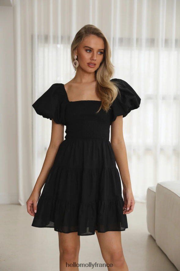 Hello Molly vêtements robe courte air salé noir 40222H1623