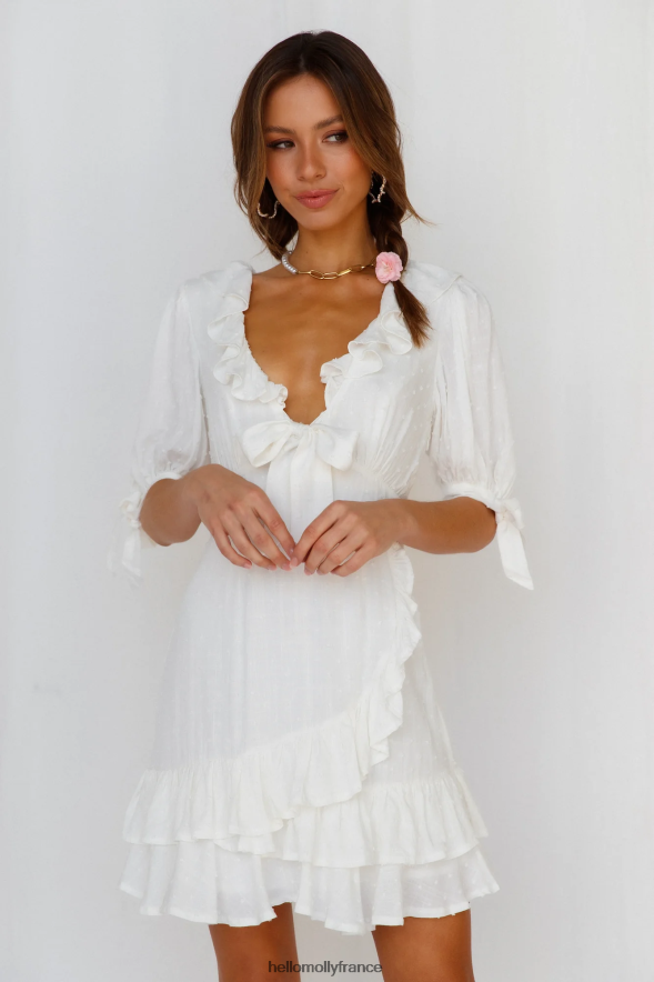 Hello Molly vêtements robe de rêves viennois blanche 40222H3066