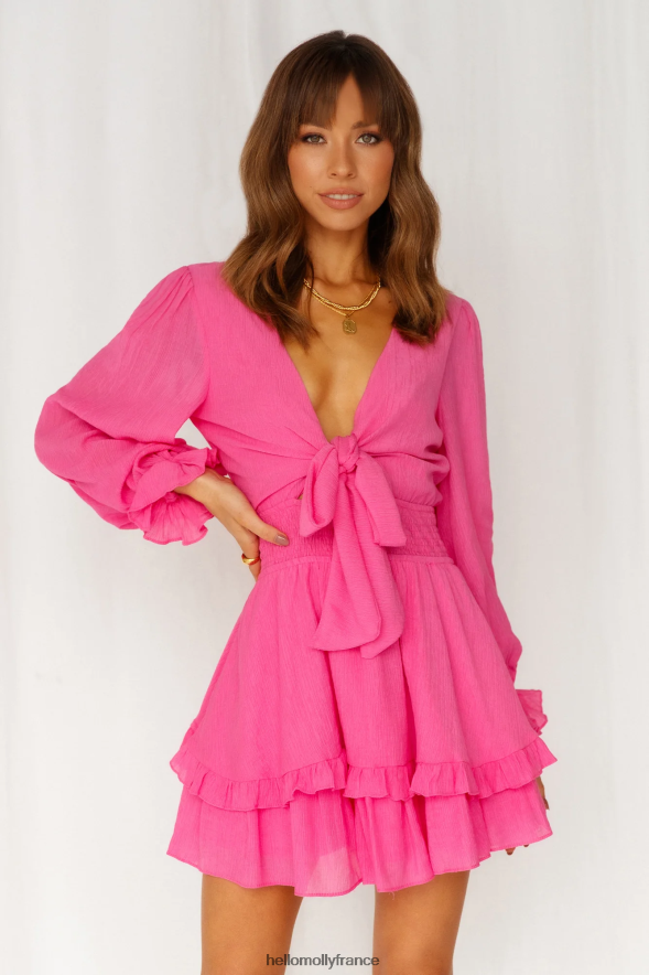 Hello Molly vêtements robe quelqu'un perdu rose vif 40222H307