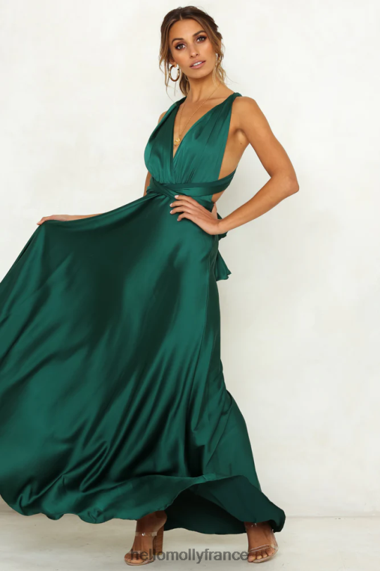 Hello Molly certains l'aiment robe longue chaude jade vêtements 40222H6932