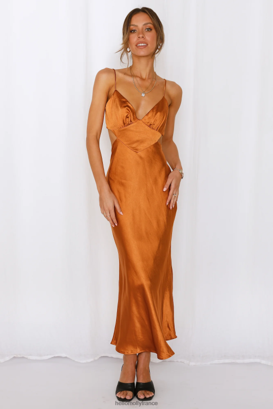 Hello Molly merci je l'ai acheté robe midi bronze vêtements 40222H6917