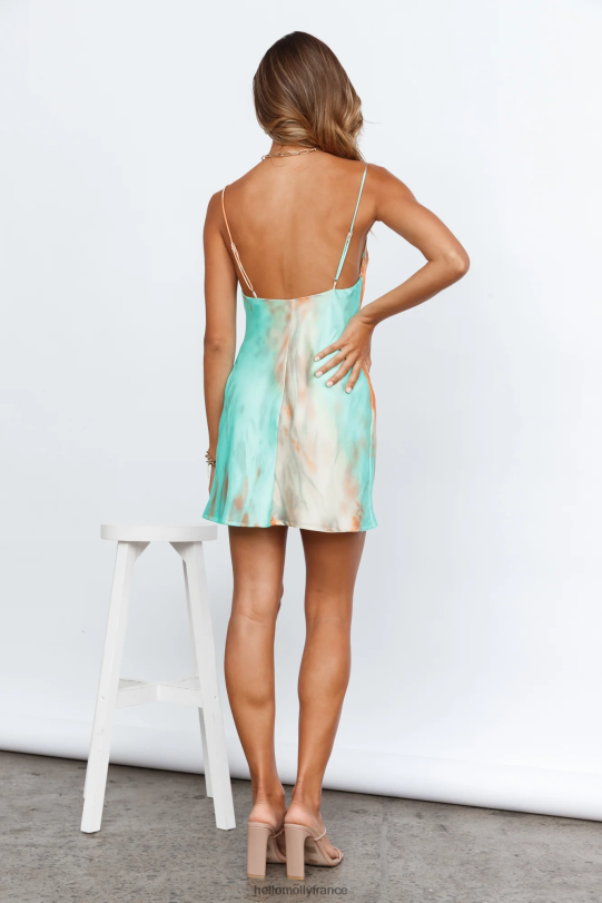 Hello Molly robe de diva disco orange vêtements 40222H6955