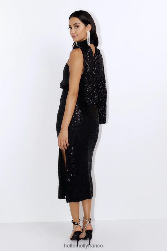 Hello Molly Bring the Class - Robe longue à sequins - Noir vêtements 40222H5744